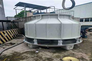 广汉80T冷却塔安装现场,广汉冷却塔